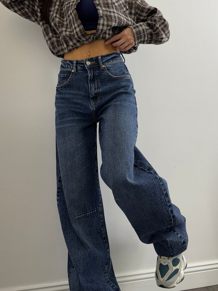 Jeans ballon con catena