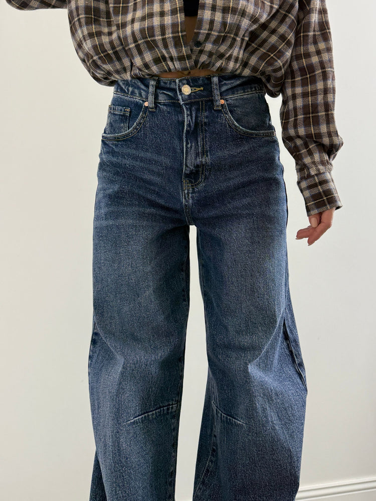 Jeans ballon con catena