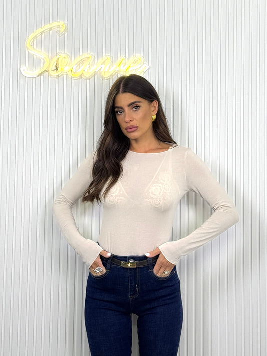 Maglia cashmere laser