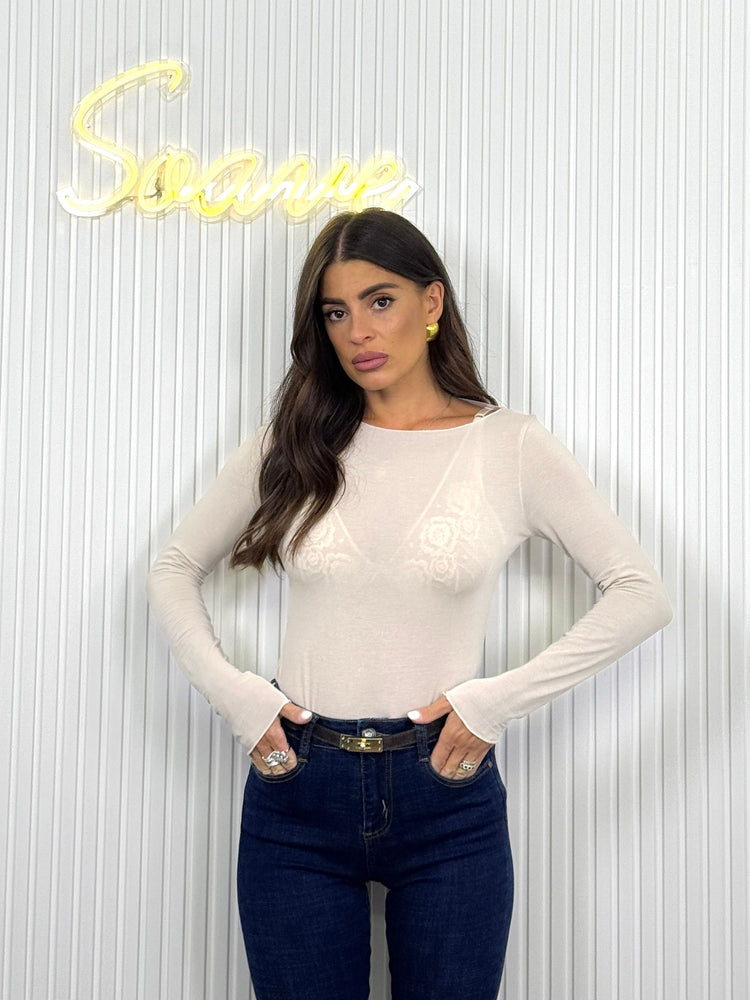 Maglia cashmere laser