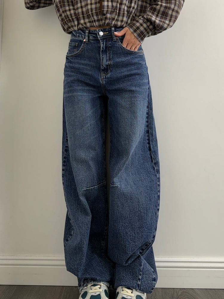 Jeans ballon con catena