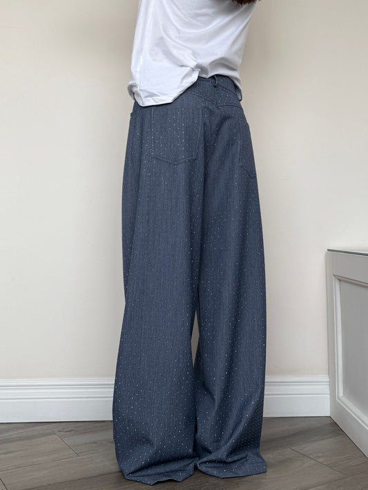 Pantaloni Strass
(in cotone)