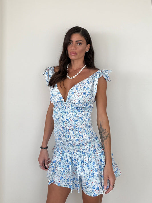 Dress Blue Flowers