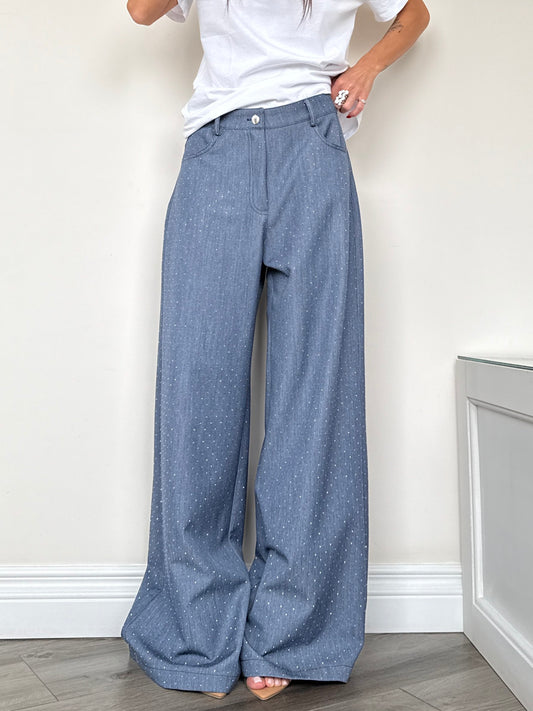 Pantaloni Strass
(in cotone)