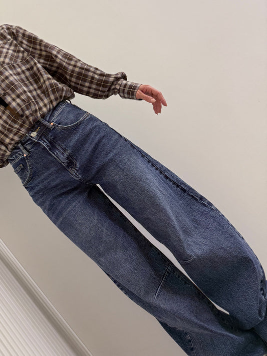 Jeans ballon con catena