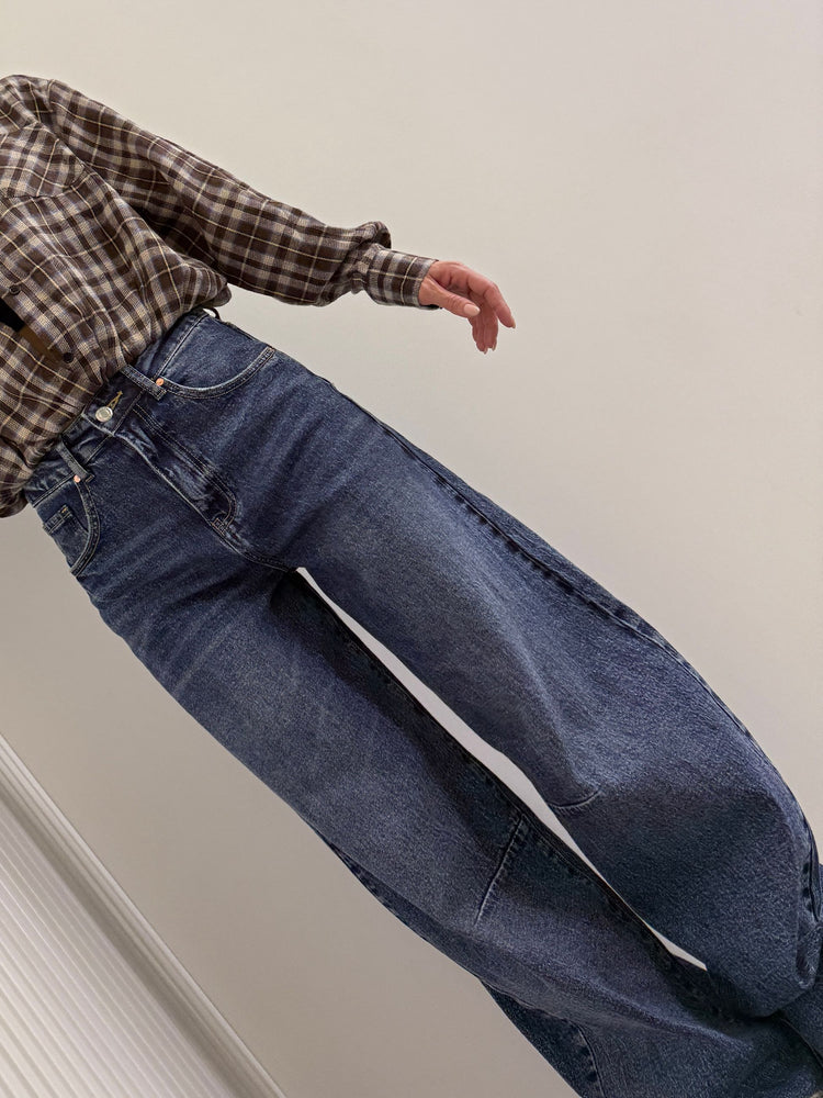 Jeans ballon con catena