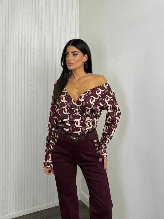 Maglia geometrica fantasia